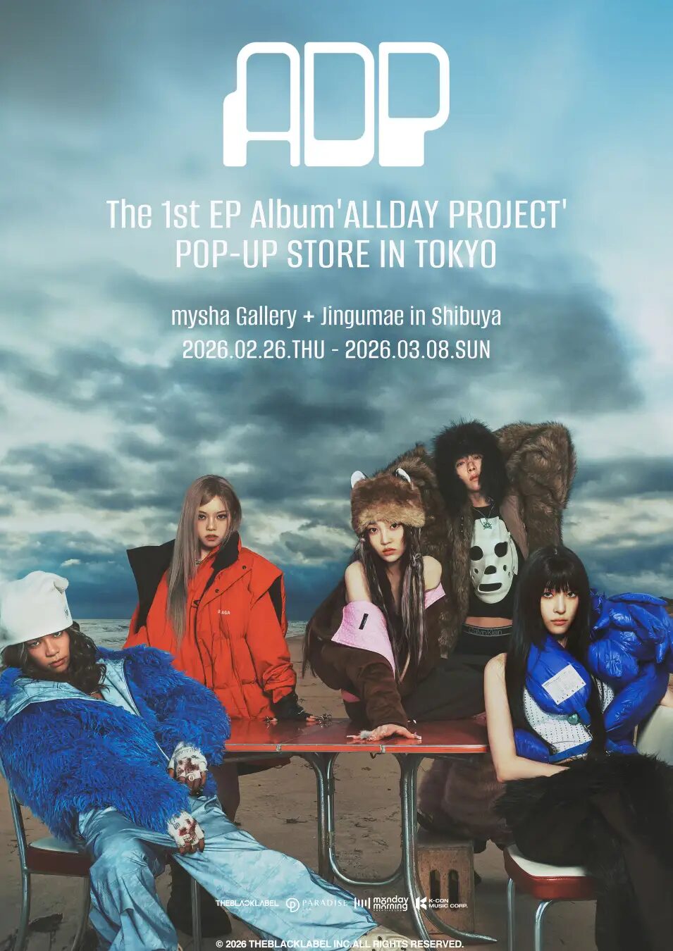 The 1st EP Album ALLDAY PROJECT POP-UP STORE IN TOKYO|2月27日(金)~3月8日(日)mysha Galleryで開催